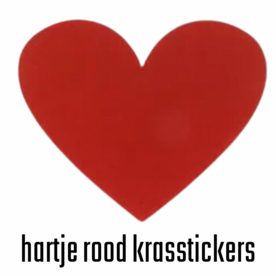 Krasstickers - Rode Hartjes - Kraskaarten Maken - Zelf Krasplaatjes Maken - DIY Kraskaarten - Waardebon Kraskaarten - Persoonlijke Kraskaarten - Krasbon Maken - DIY Waardebonnen - 6-7cm - 10 stuks