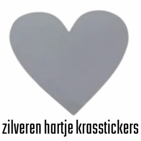 Krasstickers - Zilveren Hartjes Groot - Kraskaarten Maken - Zelf Krasplaatjes Maken - DIY Kraskaarten - Waardebon Kraskaarten - Persoonlijke Kraskaarten - Krasbon Maken - DIY Waardebonnen - Cadeaubon