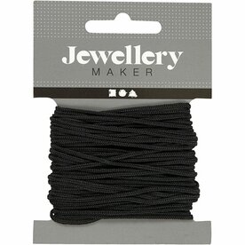 Zwart Nylon Macram&eacute; Koord - DIY Creatief Knoopkoord - 2mm x 8m