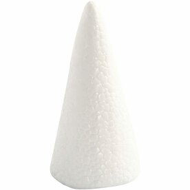 Piepschuim Kegel - Kegelvormig Figuur - 11x5,5cm