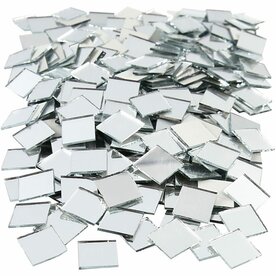 Spiegel Moza&iuml;ek Tegels - DIY Decoratie - 16x16 mm - 500 Stuks
