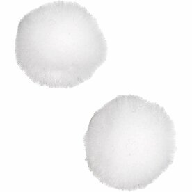 Mini Pom-Poms Wit &ndash; Kleine Zachte Balletjes &ndash; &Oslash; 2 Mm &ndash; 100 Stuks