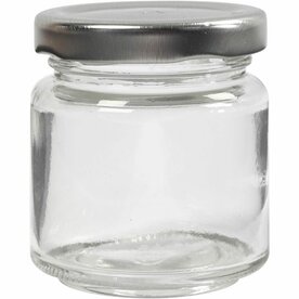 Glazen Pot &ndash; DIY Bewaarpot Transparant &ndash; 100ml &ndash; 12 St.