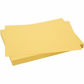 Geel Karton 50x70 cm 270 Grams | Hobbykarton | Geel Knutselkarton | Geel Papier 50x70 cm | 10 Vellen
