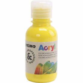 Acrylverf Primair Geel geel | Hobbyverf | Gele acrylic verf | Dekkend | 125 ml | 1 stuk