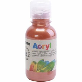 Acrylverf Koper koper | Hobbyverf | Metallic acrylic verf | Dekkend | 125 ml | 1 stuk