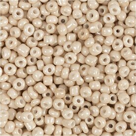 Rocailles (Seed Beads) | Beige | Glaskralen | Sieraden maken | 8/0 | &Oslash; 3 mm | Gat 0,6-1,0 mm | 25 gr | 1 doos