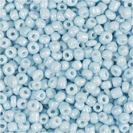 Rocailles (Seed Beads) | Lichtblauw | Glaskralen | Sieraden maken | 8/0 | &Oslash; 3 mm | Gat 0,6-1,0 mm | 25 gr | 1 doos