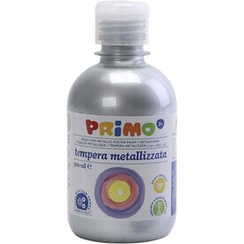 Metallic verf zilver | Acrylverf metallic | Zilverkleurige shimmer hobbyverf | Glanzend | 300 ml | 1 fles