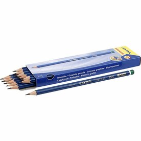 Robinson Potloden - Professionele Tekeningpotloden - Houtskool Potloden - Schets- en Kunstpotloden - Hardheid H - &Oslash; 6,8 mm - Vulling 2 mm - Tekenmaterialen - Set van 12 Stuks