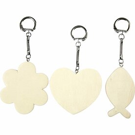 Sleutelhangers &ndash; Afm 6&ndash;7 Cm &ndash; Dikte 3 Mm &ndash; 12stuks