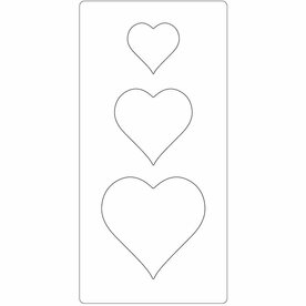 Snijmal Hart &ndash; Houten Knutselmateriaal &ndash; 15,2x30,37 Cm