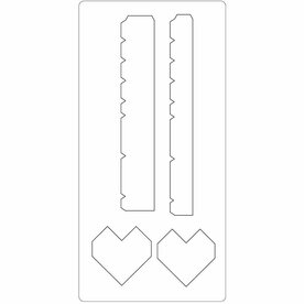 Snijmal hartendoos &ndash; 15,2x30,37 cm &ndash; 15 mm
