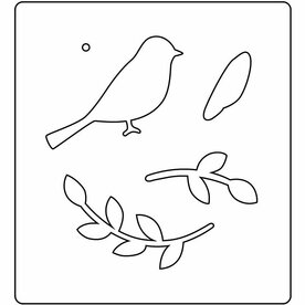 Snijmal vogel &ndash; 14x15,25 cm &ndash; 15 mm