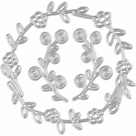 Snijmal, afm 102x100 mm, , bloemenkrans, 1stuk