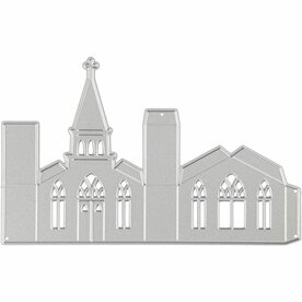 Snijmal 3D kerk &ndash; 135x85 mm