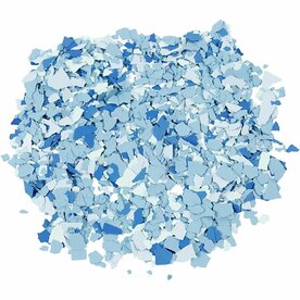 Terrazzo Vlokken Blauw - Decoratie - 90 gr