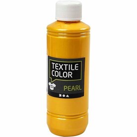 Textielverf Geel - Parelmoer Metallic - Dekkend - 250ml