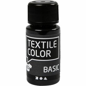 Textielverf Zwart - Zwarte Textielverf - 50ml Stofverf