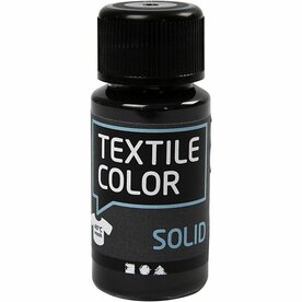Textielverf Zwart - Dekkende Kledingverf - 50ml