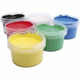 Primo Vingerverf Set - 6 Kleuren - 6x250 ml