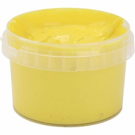Vingerverf - Geel - Primo - 250ml - Kindvriendelijk - Veilig voor Huid - Felle Kleuren - Geschikt voor Papier en Hout - Geweldige Tactiele Ervaring