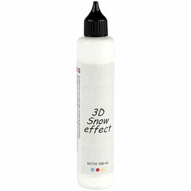 Effect Verf Sneeuw - Sneeuw Effect Pasta - Matte Sneeuw Pasta - Frosted Effect Pasta - Sneeuw look verf - 3D Verf - Textuurschilderen - Reli&euml;f Schilderen - Sneeuwpasta - Wit - 100 ml