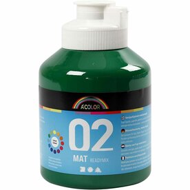 Acrylverf Donkergroen | Hobbyverf | Donkergroene Acrylic Verf | 500 ml | 1 stuk