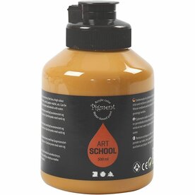 Acrylverf Ochre | Hobbyverf | Gele Acrylic Verf | Semi-Glans | 500 ml | 1 stuk