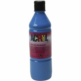 Acrylverf Primair Blauw | Hobbyverf | Blauwe Acrylic Verf | 500 ml | 1 stuk