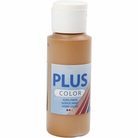 Acrylverf - Bruine Verf - Acrylaatverf - Acrylic paint - Hobbyverf - Sneldrogende Verf - Dekkende Verf - Waterbasis Verf - Hoogwaardige Decoratie Verf - Raw Sienna - Plus Color Verf - 60ml