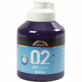 Acrylverf Paars | Hobbyverf | Paarse Acrylic Verf | 500 ml | 1 stuk
