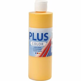 Acrylverf Yellow Sun geel (Plus Color) | Hobbyverf | Gele acrylic verf | Dekkend | 250 ml | 1 stuk