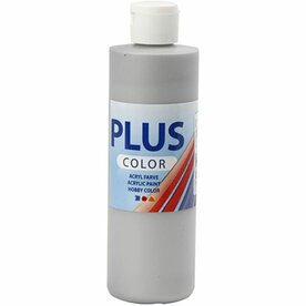 Acrylverf Zilver zilver (Plus Color) | Hobbyverf | Zilveren acrylic verf | Glossy finish | 250 ml | 1 stuk