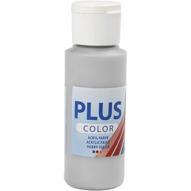 Acrylverf Zilver zilver (Plus Color) | Hobbyverf | Zilveren acrylic verf | Dekkend | 60 ml | 1 stuk