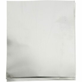 Folie A5 Zilver - Glanzende DIY Knutselfolie - 10 st.