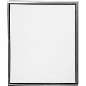 Canvas Schilderdoek - Antiek Zilveren Lijst - 54x64 cm - Rechthoek