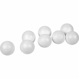 Styropor ballen wit &ndash; &Oslash; 4 cm &ndash; 100 stuks