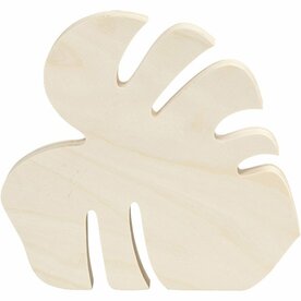 Houten Blad Decoratie &ndash; Monstera Blad &ndash; Lichtgewicht &ndash; DIY