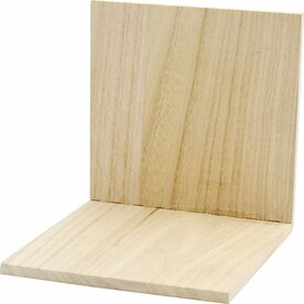 Houten Boekenhouder - 15x15x15 cm - Decoratief Boekensteun