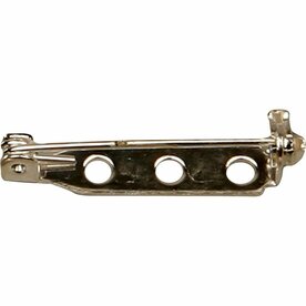 Brochespeld - Verzilverd - 25 mm - 10 Stuks