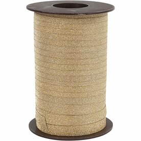 Cadeaulint &ndash; Goud Glitter Lint &ndash; 100m