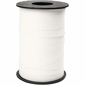 Cadeaulint &ndash; Wit Mat Cadeaulint &ndash; Krullint &ndash; 10mm &ndash; 250m &ndash; DIY