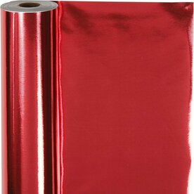 Cadeaupapier &ndash; Rood Metallic &ndash; 50 Cm &ndash; 65 Gr &ndash; 100m