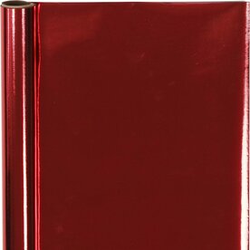 Cadeaupapier &ndash; Metallic Rood &ndash; 50 Cm &ndash; 4 m