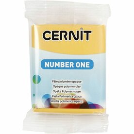 Cernit Gele Klei | Ovenhardende Boetseerklei | Porseleinlook Klei | Kneedbare Klei | Cupcake 739 | 56 Gram