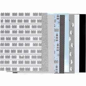 Grijs design papier kopen? - Vivi Gade design papier 15x15cm 120 + 128 grams