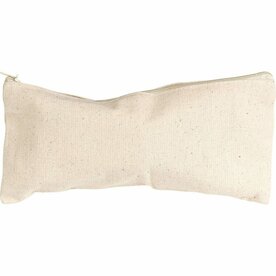 Etui - Licht Naturel Etui - Canvas Etui - Knutselmateriaal Etui - Kleine Opbergetui - Creatieve Etui Voor Hobby - Etui Voor Schrijfgerei - Decoratieve Etui - 21x9cm - 245gr - 4 Stuks