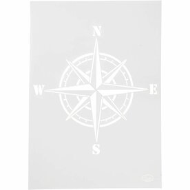 Acrylverf Set - Sjabloon Flexibel Kompas - A4