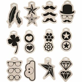 Foam Stempels Groot &ndash; Foam Stempelset &ndash; 12x18 Cm &ndash; 12 Stuks